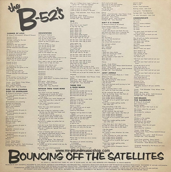 The B-52's - Bouncing Off The Satellites