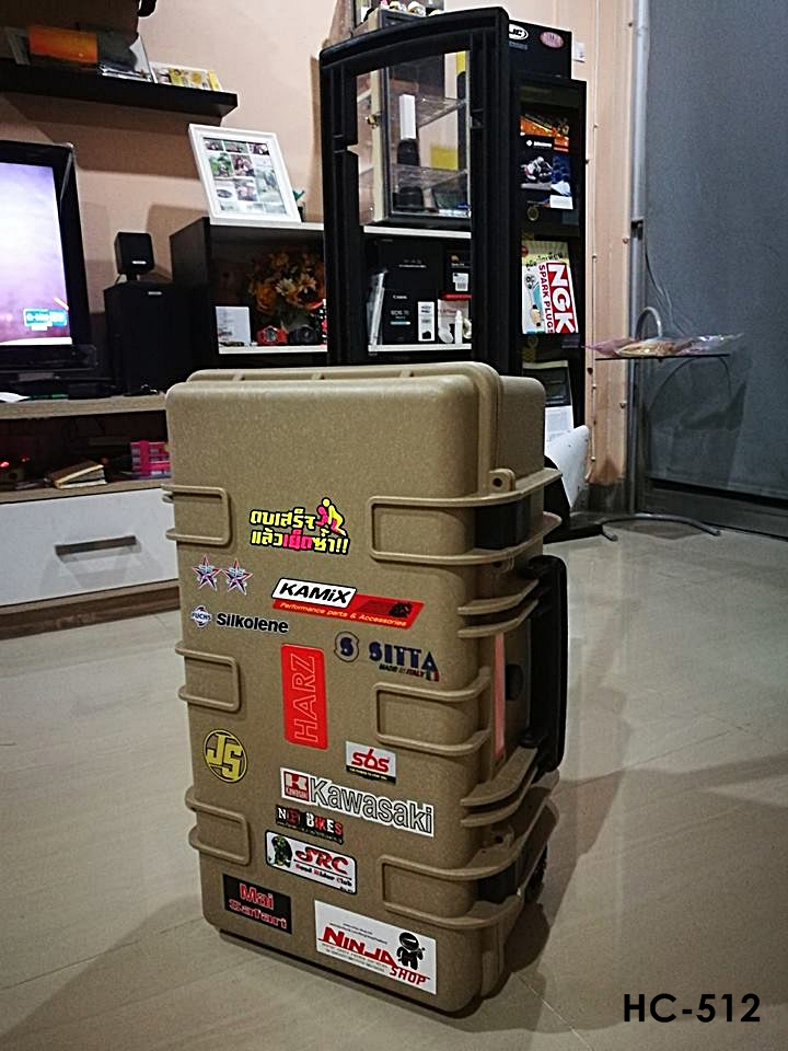กระเป๋ากล้อง กล่องกันกระแทก Hardcase HARZ รุ่น HC-512 ไส้โฟมลูกเต๋า สีทราย