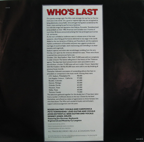 The Who - Who's Last
