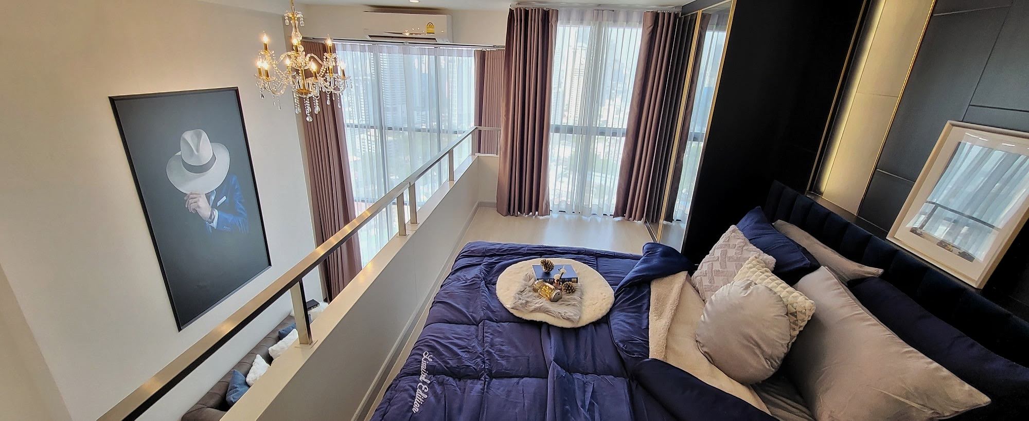 ให้เช่าคอนโด ไนท์บริดจ์ไพร์มสาทร (knightsbridge prime sathorn) ชั้น 33 ห้อง 3309 44 ตรม. ห้อง Duplex 1 ห้องนอน