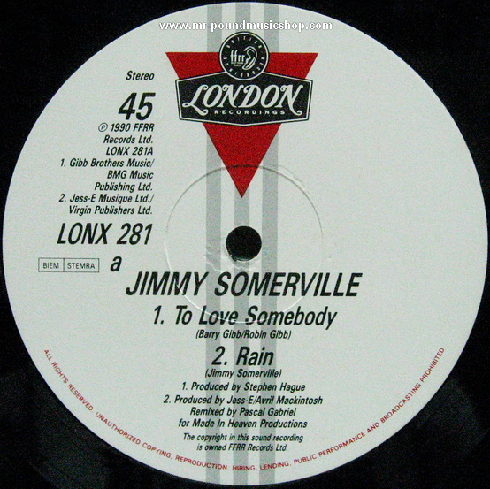 Jimmy Somerville - To Love Somebody