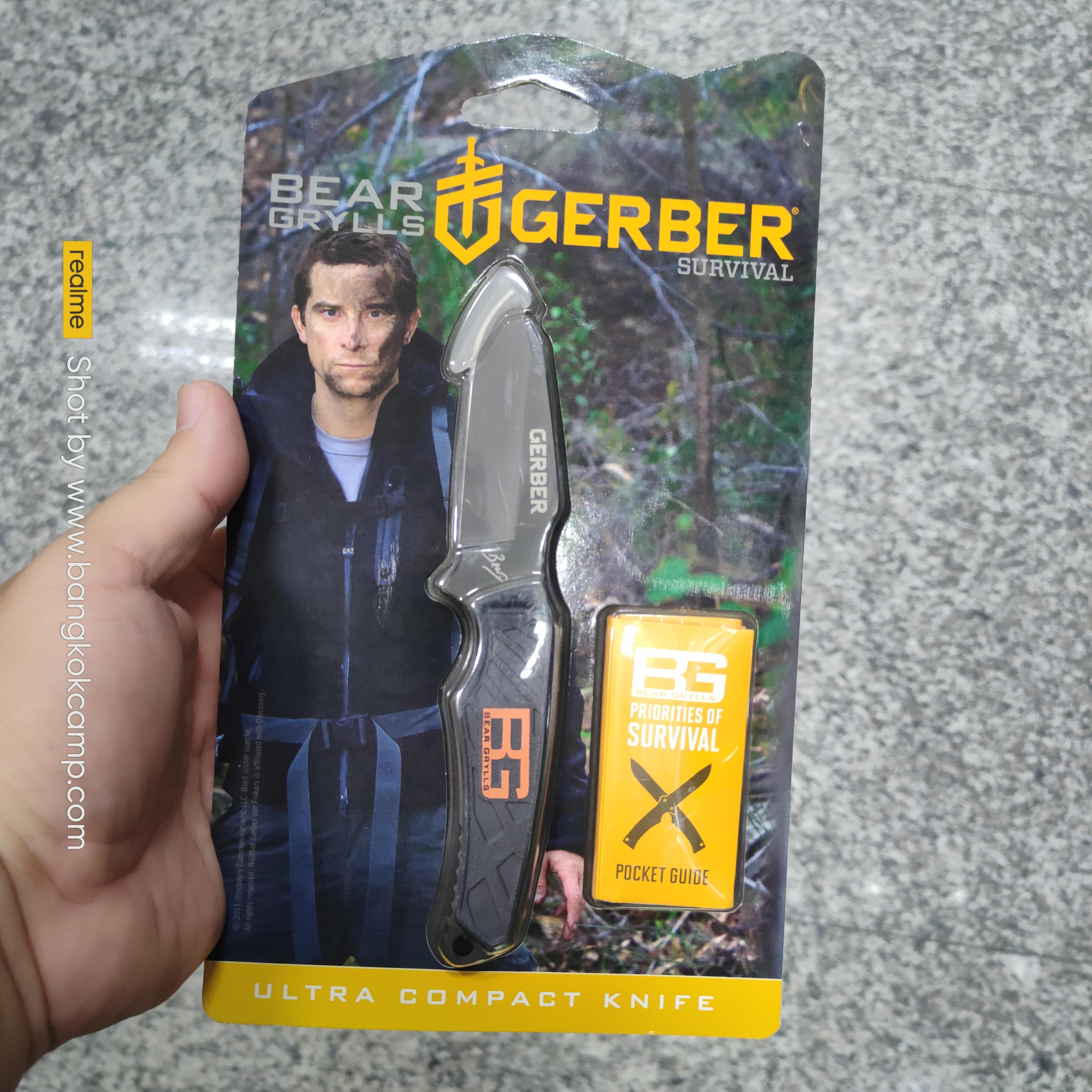มีดใบตาย/มีดห้อยคอ GERBER BEAR GRYLLS ULTRA COMPACT FIXED BLADE ของใหม่ ของแท้