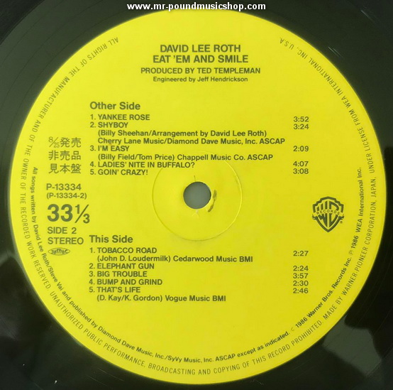 David Lee Roth - Eat 'Em And Smile