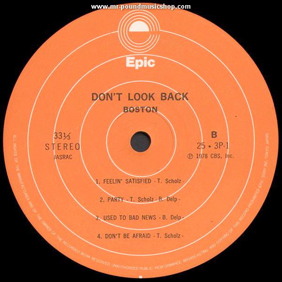 Boston - Don't Look Back