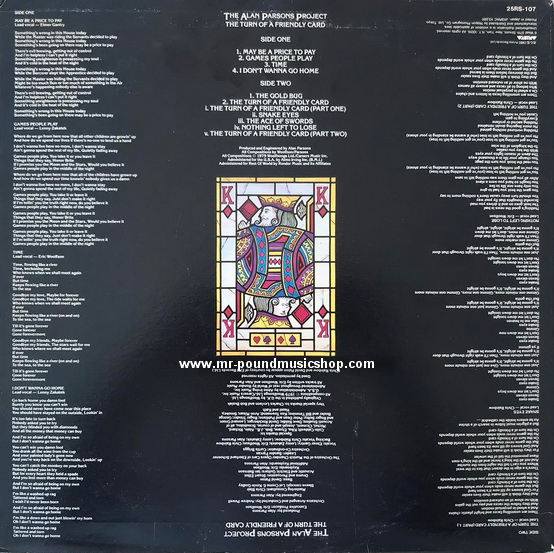 The Alan Parsons Project - The Turn Of A Friendly Card