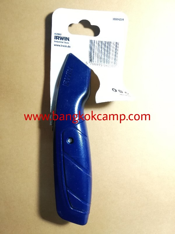 มีดคัตเตอร์ IRWIN เก็บใบมีดได้+ใบมีด3ใบ ใหม่เก่าเก็บ