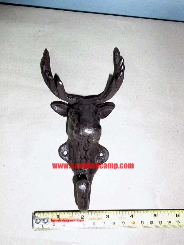 กวางเหล็กหล่อ 1ตะขอ...สวยคลาสิก