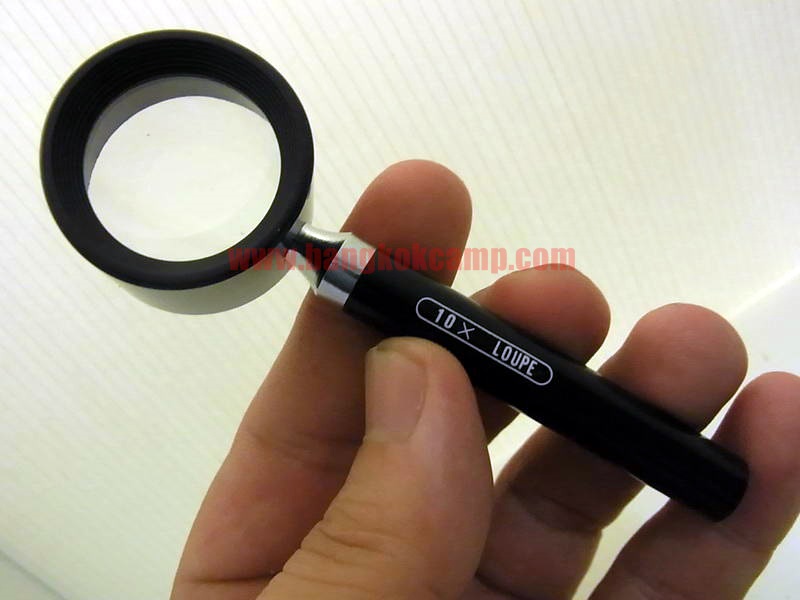 แว่นขยาย/เลนส์ขยาย/กล้องส่องพระ/เพชร ญี่ปุ่น (Made in JAPAN) กำลังขยาย 10X ...ใหม่เก่าเก็บ ไม่ผ่านการใช้ แท้