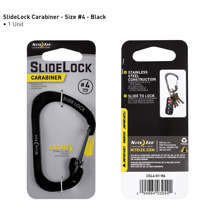 SLIDELOCK CARABINER #4 -Black