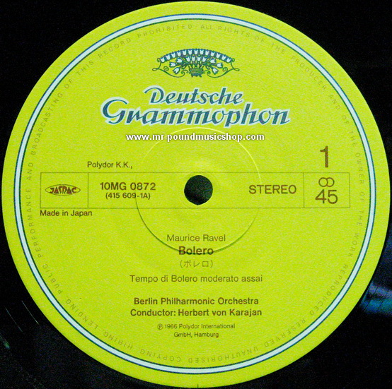 Herbert Von Karajan Und Die Berliner Philharmoniker - Bolero Carmen Karajan