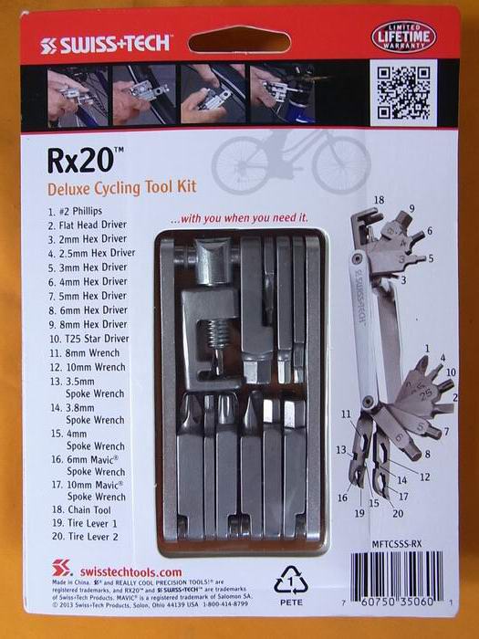 Swiss+Tech Rx20 เครื่องมืออเนกประสงค์ สำหรับจักรยาน