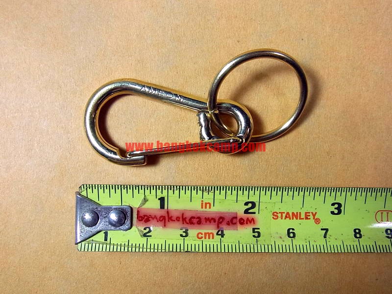 พวงกุญแจ2อัน คาราบิเนอร์ Carabiners สแน็ปลิงค์ Snaplink ตะขอเกี่ยว - สแตนเลส (แบบบอลลูน) ยาว2นิ้ว (2อัน)
