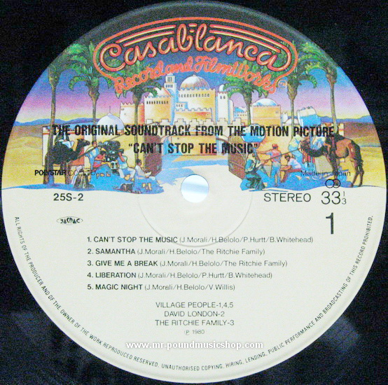 Village People - Can't Stop The Music - The Original Motion Picture Soundtrack Album