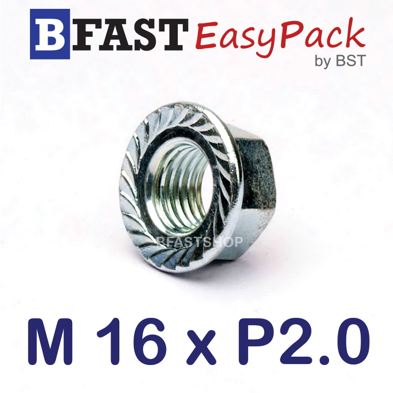 หัวน็อตจาน M16 x P2.0 (1 ตัว)
