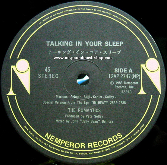 The Romantics - Talking in Your Sleep