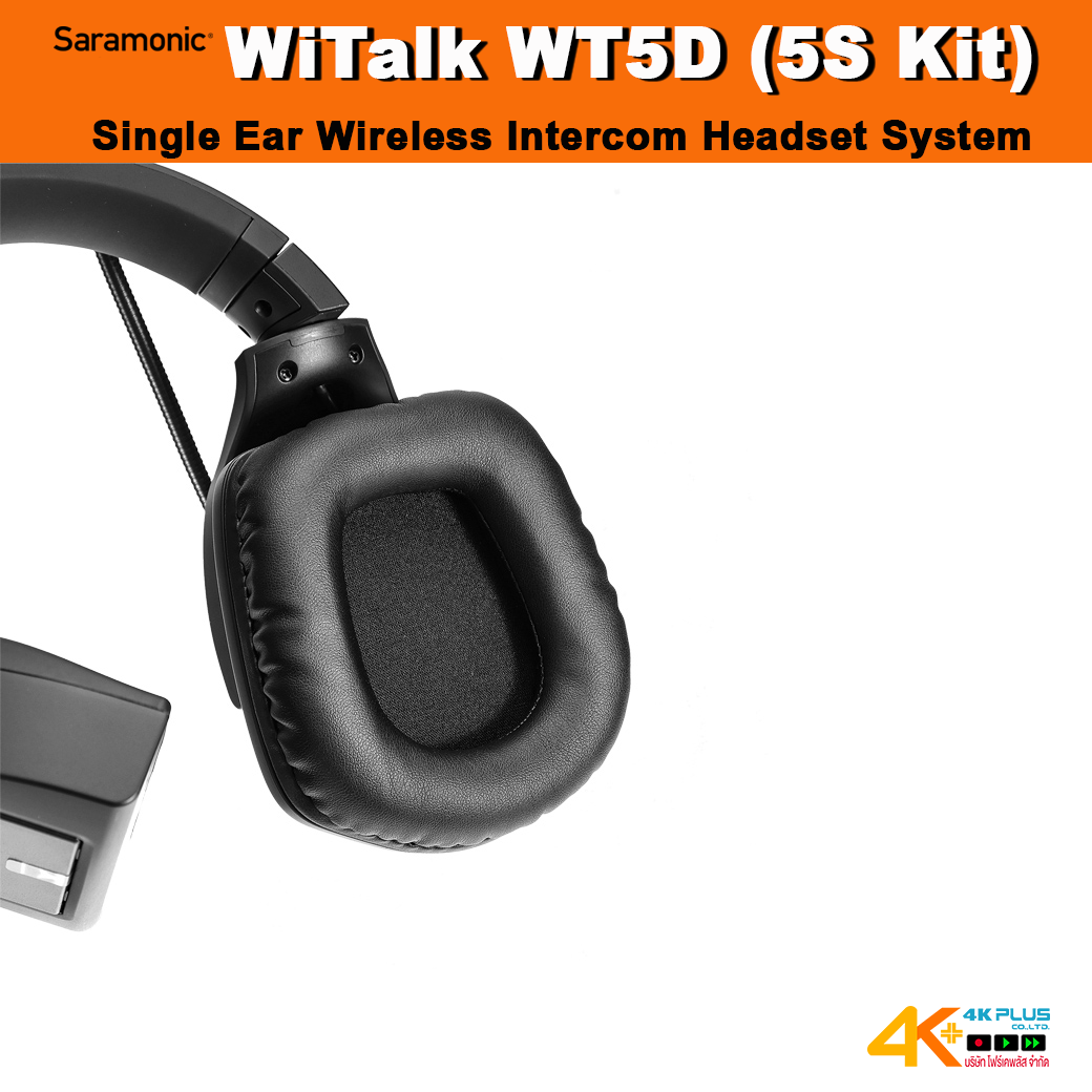 Saramonic WiTalk WT5D (5S Kit) Single Ear Wireless Intercom Headset System