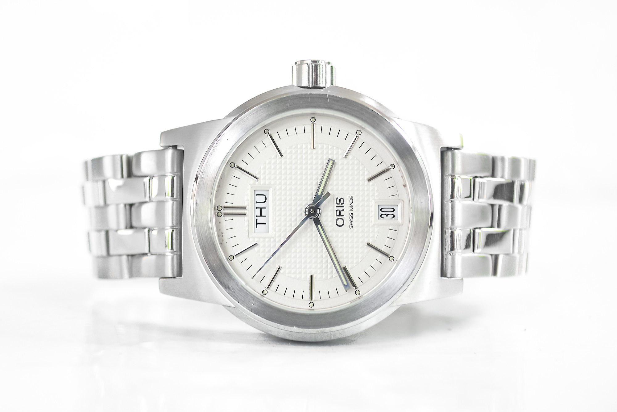 Oris Big Crown Day Date Boysize หน้าขาว (Sold)