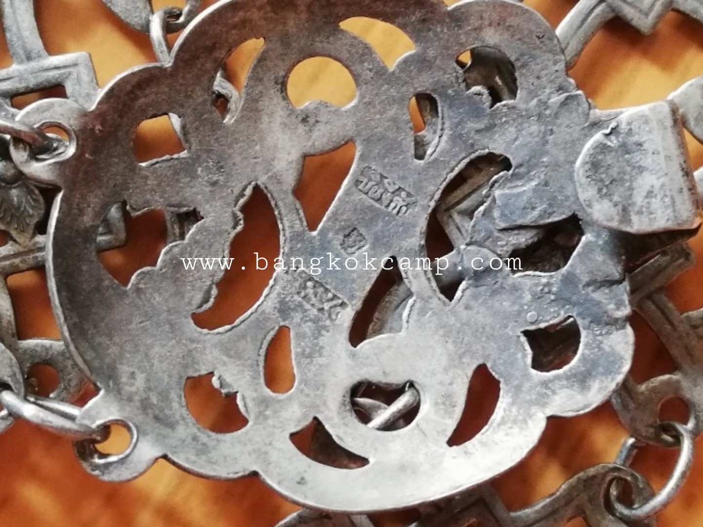 เข็มขัดโบราณเงินแท้ ยาว38นิ้ว หนัก144กรัม