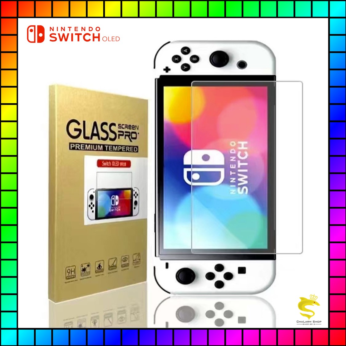 ฟิล์มกระจก Premium Tempered H9 for Switch OLED