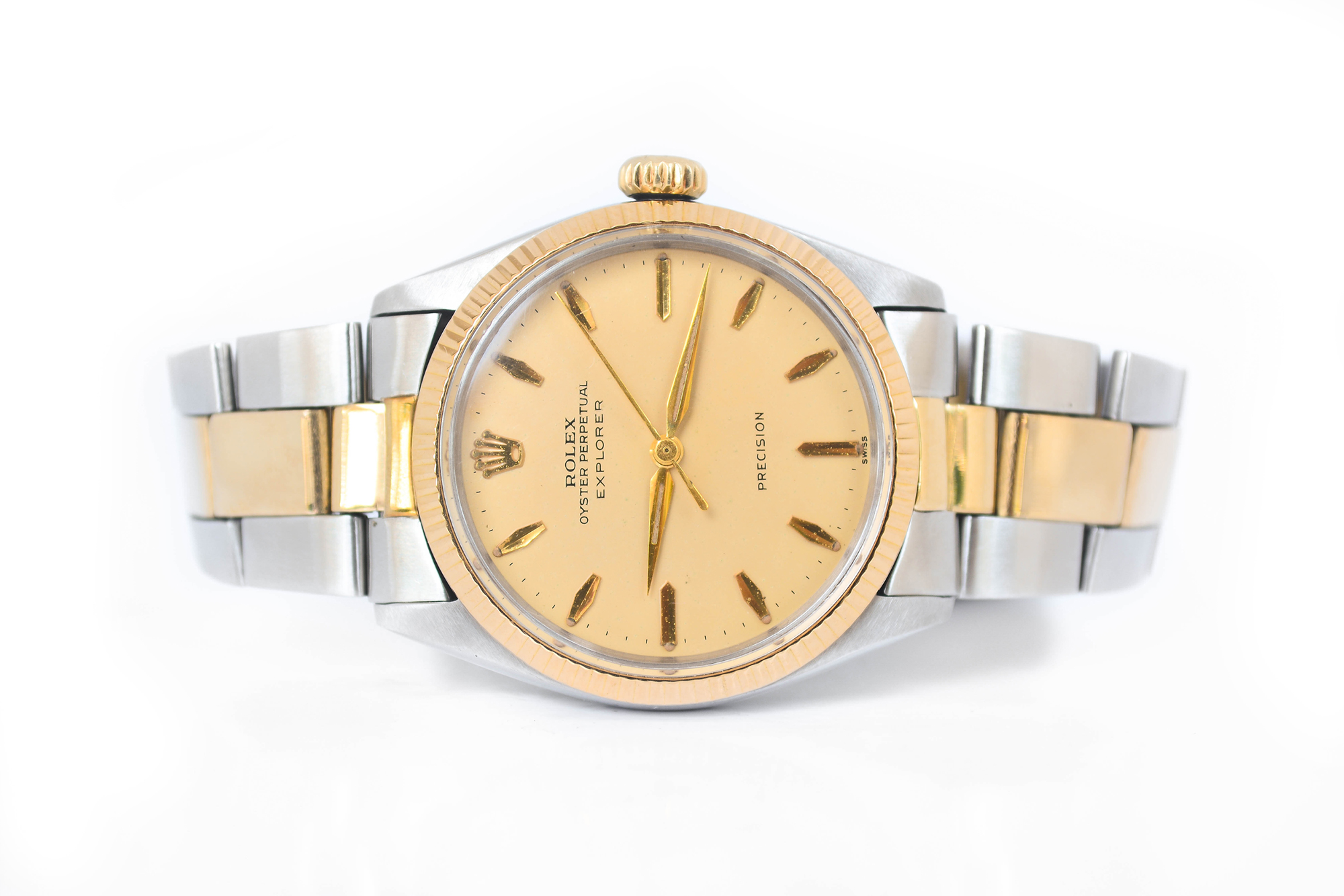 Rolex Oyster Perpetual Explorer 2tone 18K Automatic Man Size