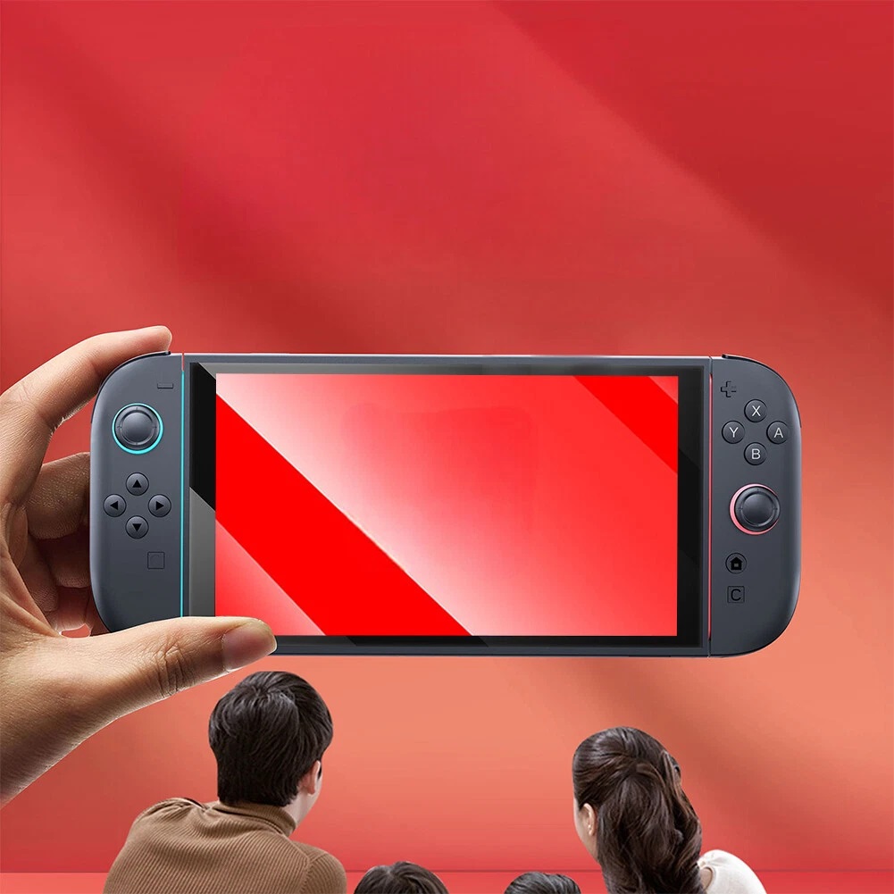 BJBT ฟิล์มกระจก Nintendo Switch 2 (รุ่นปี 2025) พร้อมกรอบติดตั้ง