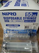 (1 กล่อง) กระบอกฉีดยา พลาสติก Plastic Syringe Nipro หัวข้าง ขนาด 50 cc (ไม่มีเข็ม) บรรจุ 30 ชิ้น/กล่อง