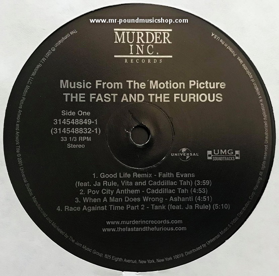 Various Artists - The Fast & The Furious (Original Motion Picture Soundtrack)