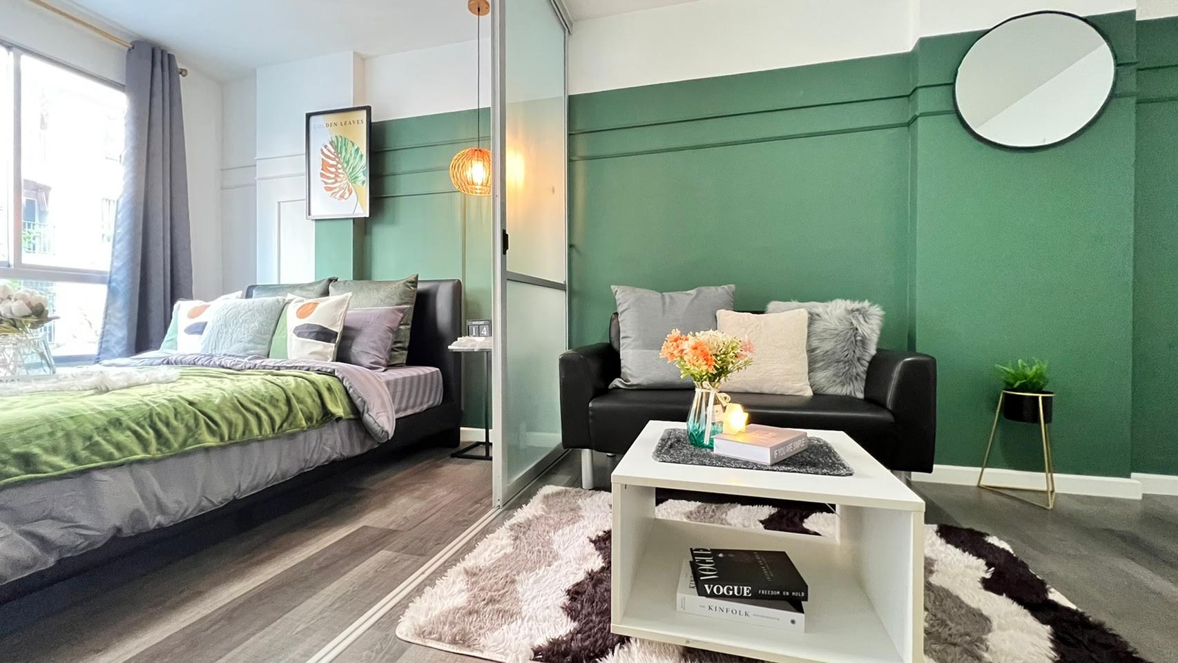 ให้เช่าคอนโด dcondo Campus Resort Bangna (ดีคอนโด แคมปัส รีสอร์ท บางนา ) ห้องสวย แต่งครบ