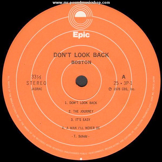 Boston - Don't Look Back