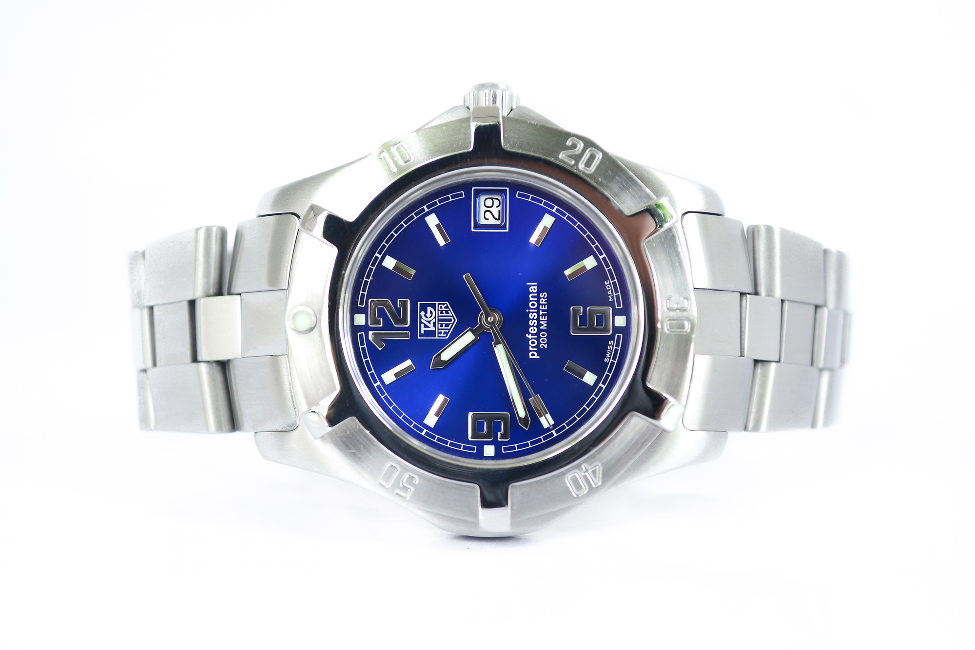 Tag Heuer S2000 Exclusive Quartz King size หน้าน้ำเงิน