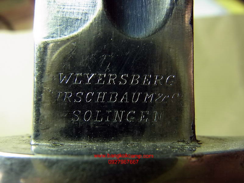 มีดทหารเยอรมัน Chile Mauser Bayonet M1889 made by Weyersberg Kirschbaum u.CO Solingen Made in GERMANY