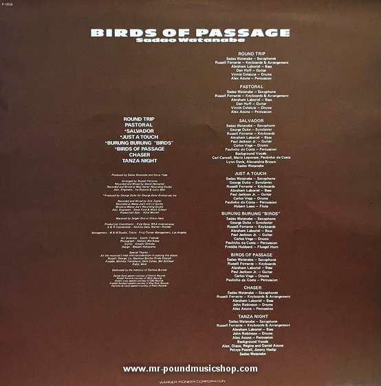 Sadao Watanabe - Birds Of Passage