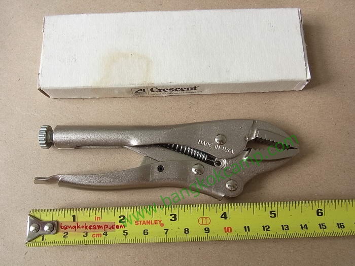 คีมล๊อค Crescent ขนาด5นิ้ว Made in USA พร้อมกล่องเดิม..ใหม่เก่าเก็บ