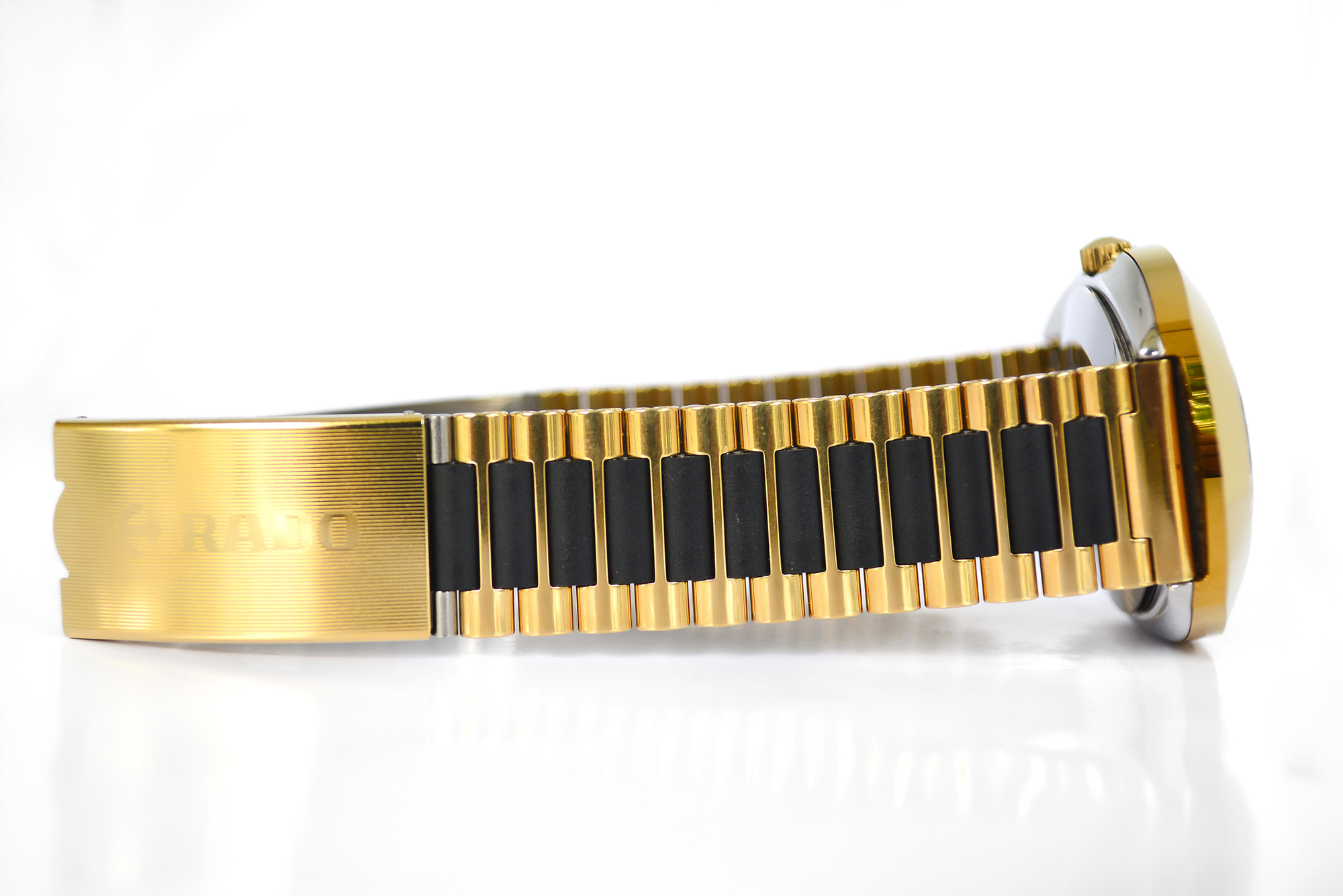 Rado Diastar Auto เรือนทอง 11 พลอย หน้าดำ