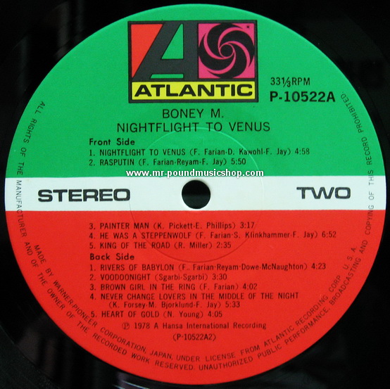 Boney M. - Nightflight To Venus