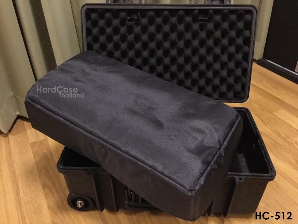 กระเป๋ากล้อง Hardcase ล้อลาก HARZ รุ่น HC-512 สีดำ ไส้ตีนตุ๊กแก Divider