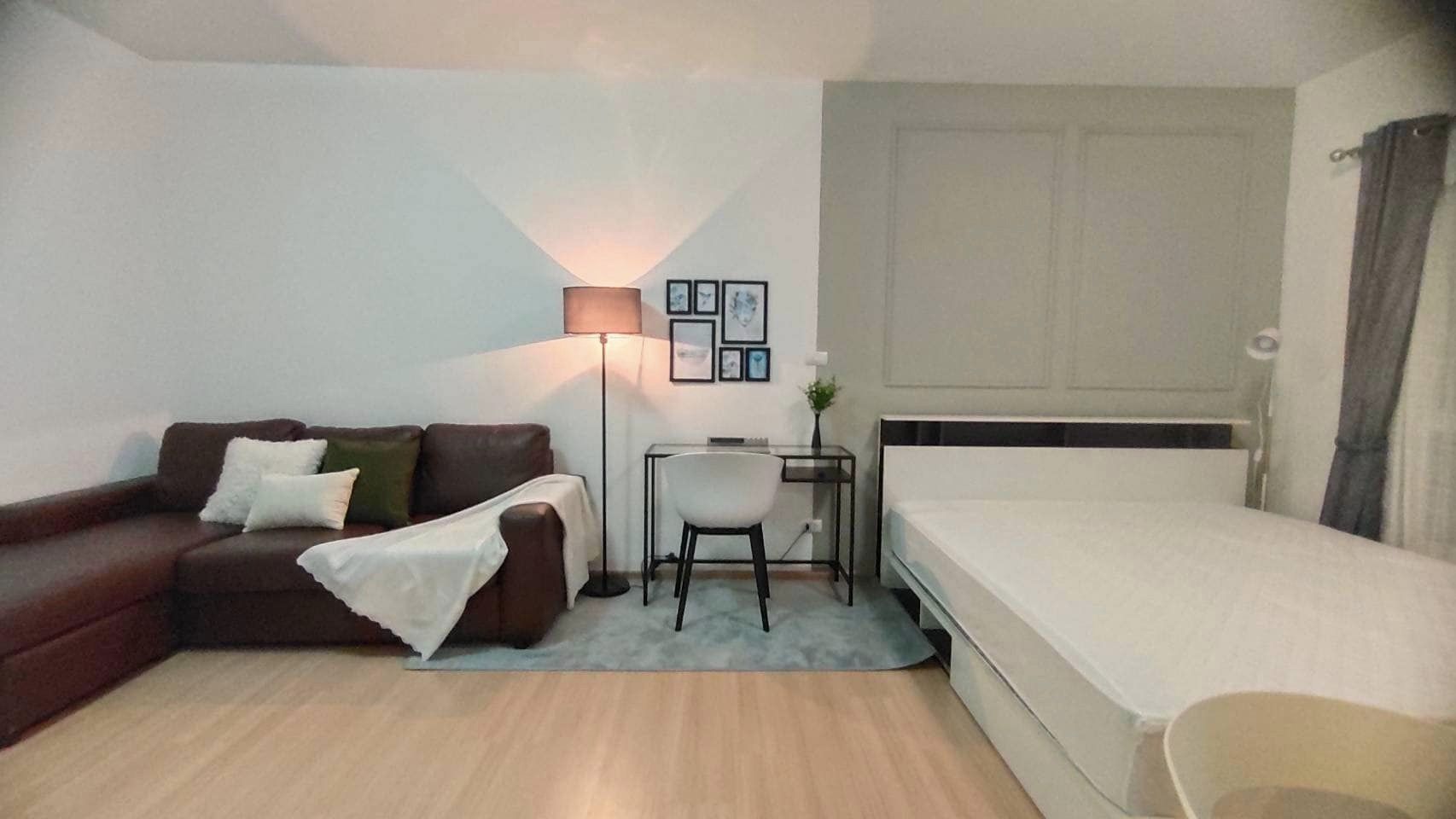 ให้เช่าคอนโด UNIO Charan 3 (ยูนิโอ คอนโด จรัญฯ 3) 1 ห้องนอน ชั้น 6 ตึก J เห็นวิวสระ เพิ่งแต่งเสร็จ