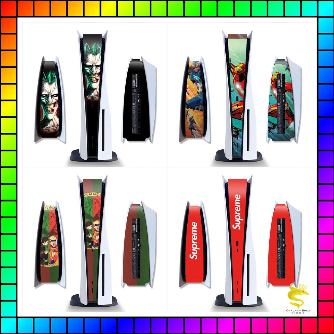 สติกเกอร์กันรอยเครื่อง PS5 รุ่นแรก เฉพาะส่วนตรงกลาง(ลิ้ง1)