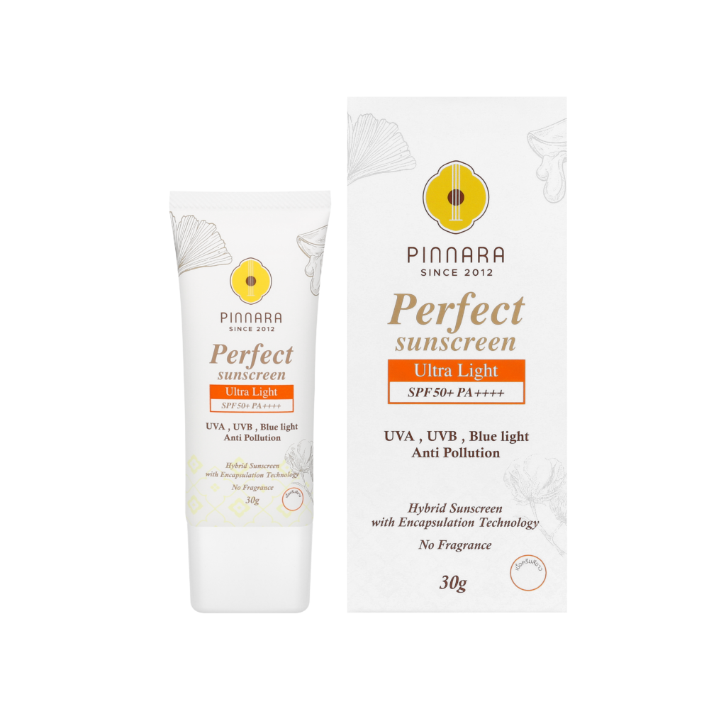 พิณนารา เพอร์เฟค รีแพร์ ซันสกรีน อัลตร้า เอสพีเอฟ ไลท์ 50+ พีเอ++++(กันแดดเนื้อขาว1แถม1)