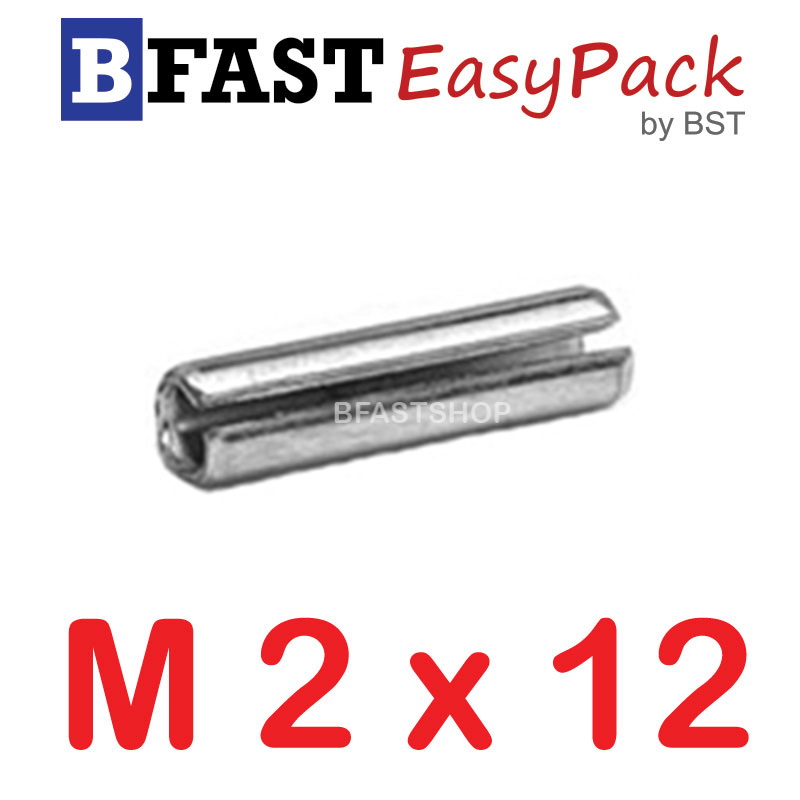 ปิ๊นตะกุดสแตนเลส SUS M2 x 12 (10 ตัว/ถุง)