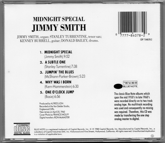 Jimmy Smith - Midnight Special