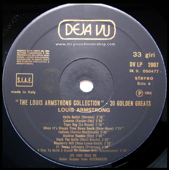 Louis Armstrong - The Louis Armstrong Collection / 20 Golden Greats