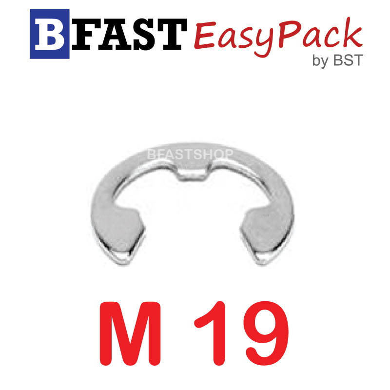 แหวนตัวอีสแตนเลส SUS M19 (2 ตัว/ถุง)
