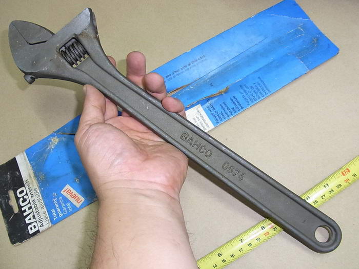 ประแจเลื่อน BACHO 15นิ้ว ใหม่เก่าเก็บ.. สภาพไม่ผ่านการใช้งาน