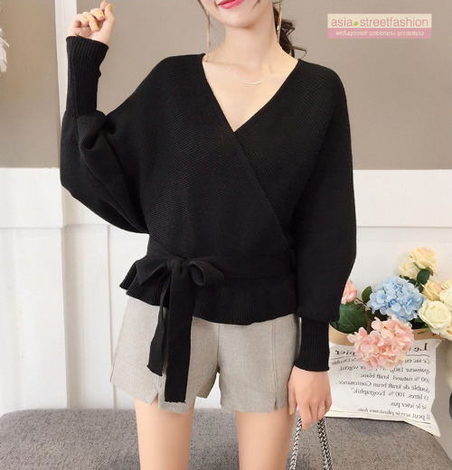 เสื้อไหมพรม ทรงสวย เซ็กซี่ โชว์แผ่นหลัง จั๊มเอว พร้อมส่ง