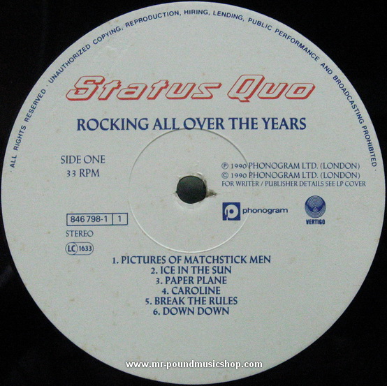 Status Quo - Rocking All Over The Years