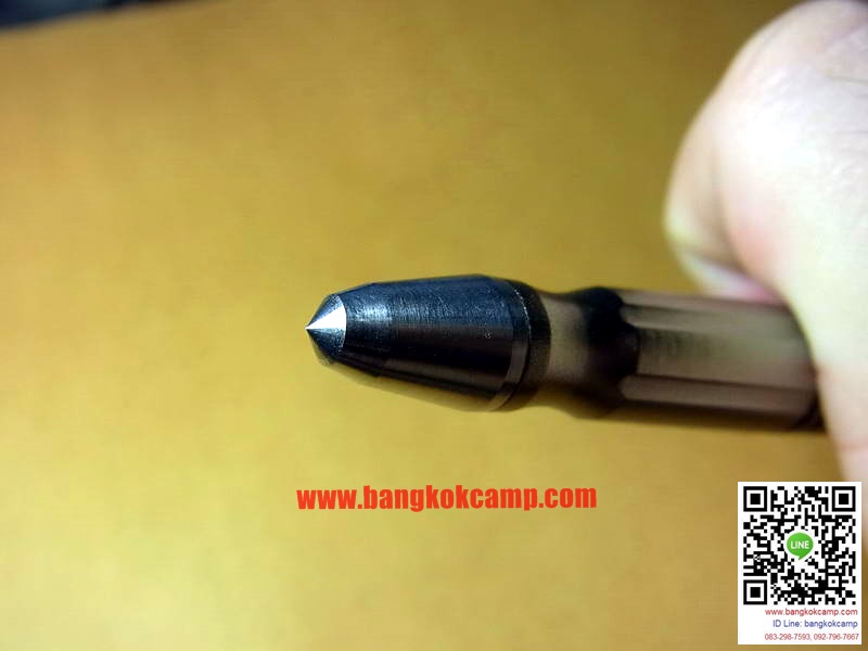 ปากกา Tactical สีทอง ปลายโลหะแข็ง (กระแทกกระจกได้)