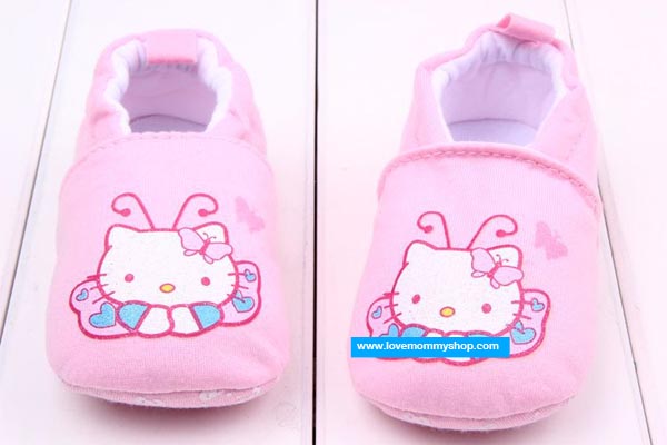 รองเท้าเด็กวัยหัดเดิน สีชมพู-S0031