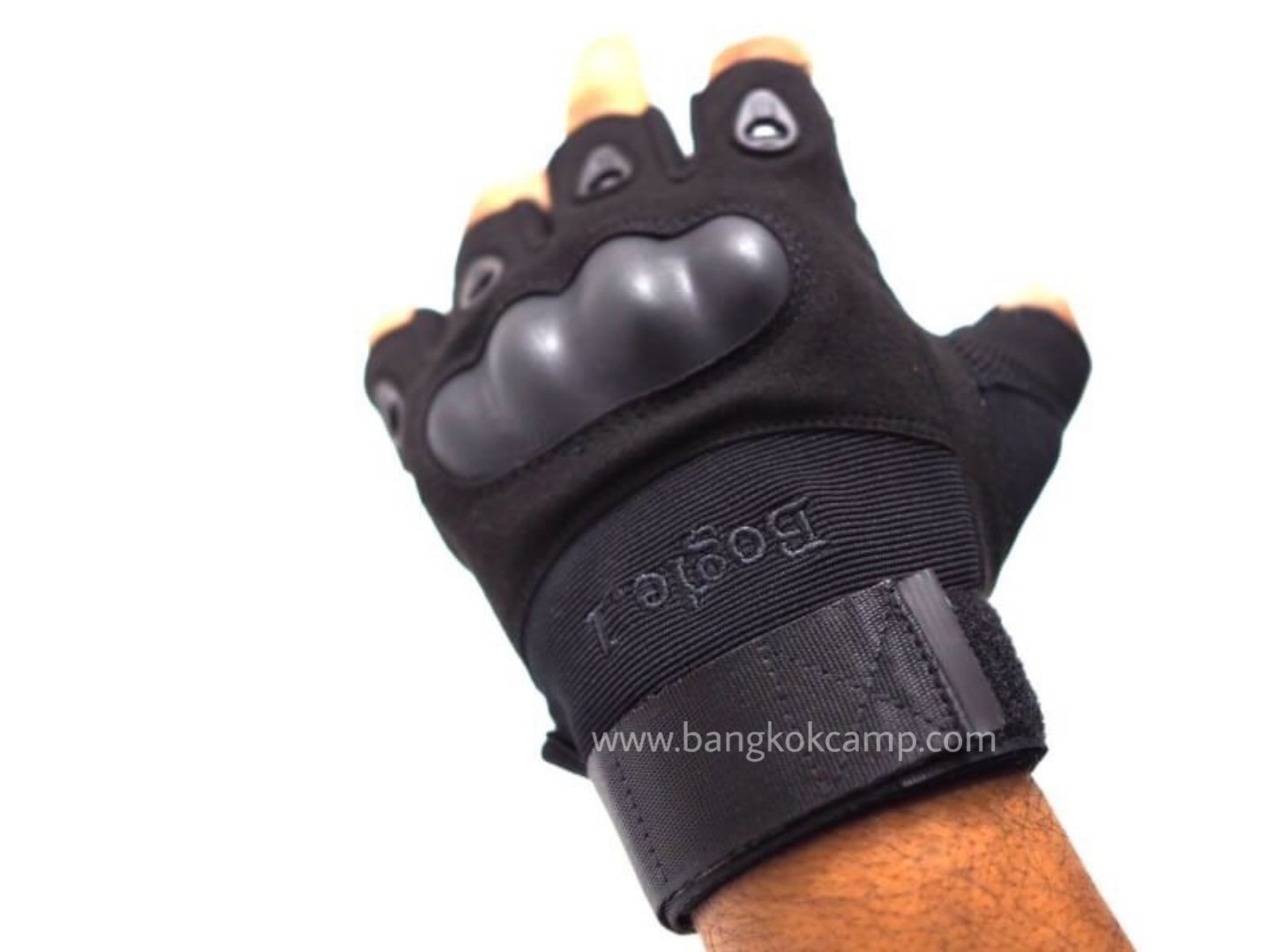 ถุงมือ BOGIE.1 แบบครึ่งนิ้ว​ (สีดำ)​