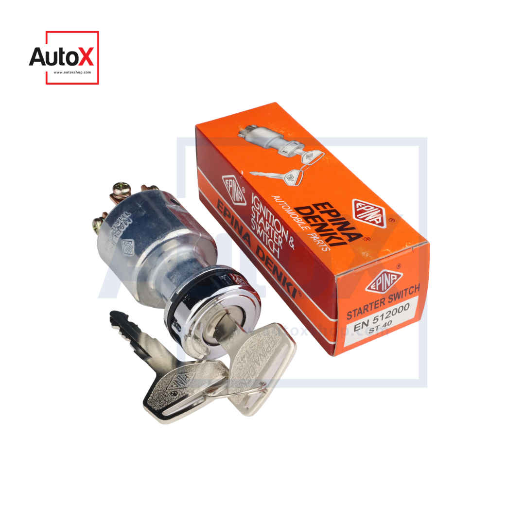 สวิตซ์กุญแจสตาร์ท ST-40 คอยาว 4ขั้ว EN512000 ยี่ห้อEPINA